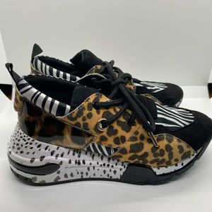 Steve Madden animal print multi sneaker